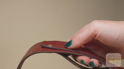 Authentic Scottish Handmade Leather Split Strop Tawse Paddle in CP Ruler Style, 13 Inches